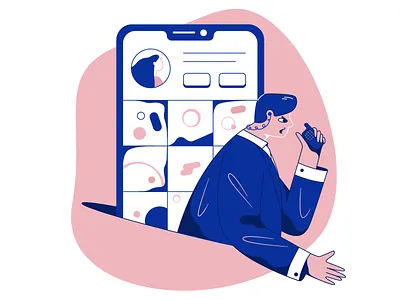 Account Security 2d design 2d illustration account account security app illustration branding charachters character character design design designer flat illustration instagram man security ui ui illustration vector web illustration