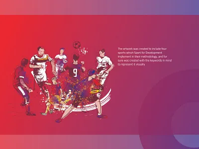 Yalla Riyada Sport Van - GIZ "Sport for Development" Artwork active art direction concept creative direction design dynamic graphic grunge texture illustration refugee sport youth