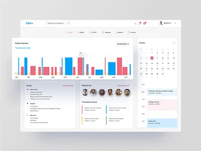 Management Tool For Health Sector bold clean design dashboard ui doctor app health management app medical app schedule trendy design ux webapplication