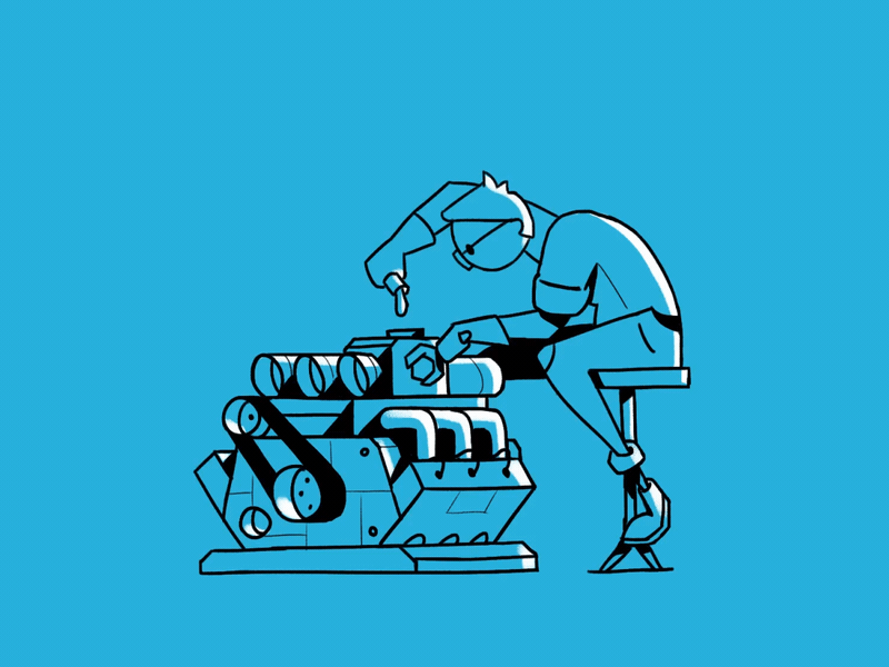 Developer animation cel animation character developer engine fireart fireart studio frame by frame motion design motion graphics