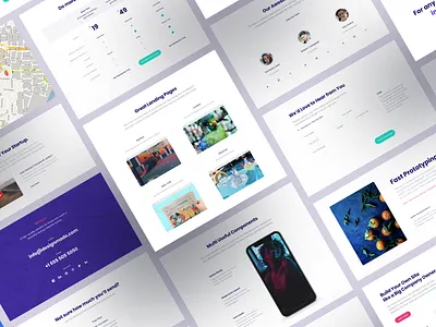 Startup 3 Blocks block generator landing landing page ui landingpage simple simple clean interface startup web web design webdesign