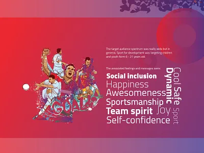 Yalla Riyada Sport Van - GIZ "Sport for Development" Keywords art direction children concept creative direction design digital art dynamic graphic grunge illustration movement refugees sport vinyl wrap youth