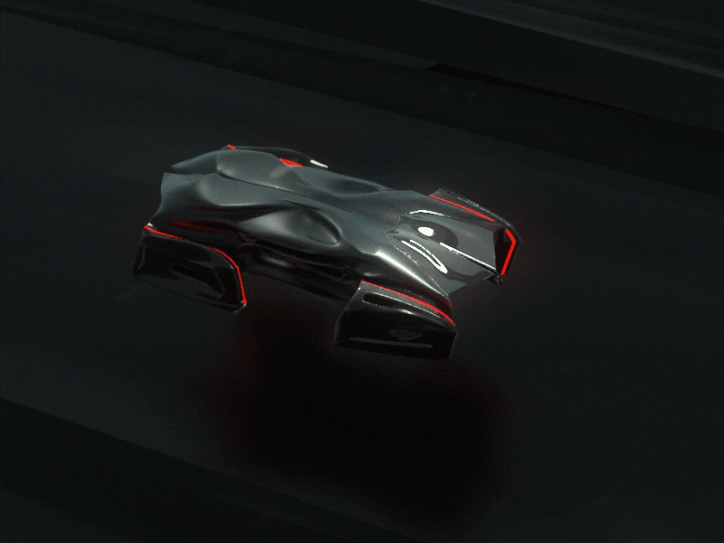 CyberCar 3d animation c4d car cyberpunk levitation rendering scifi