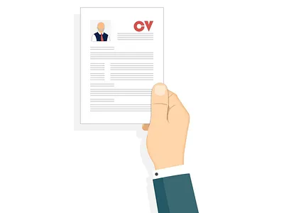 Cv cv design illustration vector graphics