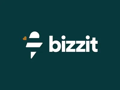 Bizzit logo bee bizzit design heart logo logo design power sans serif thunder typography
