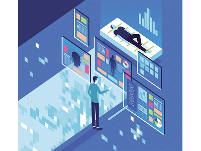 Illustration for Autostadt magazine design future graphic illustration isometric magazine vector