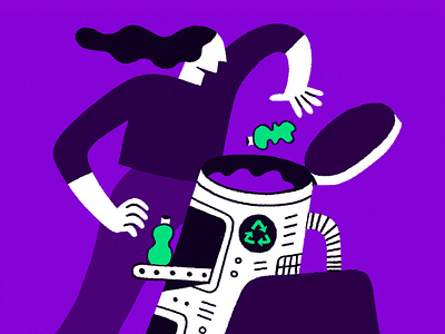 Circular Economy design economy editorial illustration recycle technology