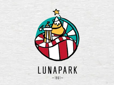 Logo for an Amusement Park IX amusement park brand and identity branding colorful colorful logo doodle entertainment park fancy funfair graphic design graphic design logo identity illustration logo logo design logo design branding logo design concept vector vector design vector logo