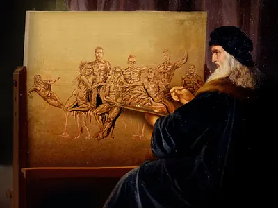 Da Vinci Painting Sublime Studio art artist artwork cartoon character characterdesign concept art concept character conceptart design draft illustration modernart portrait sketch web design webdesign website website design