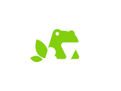 Frog mark animal brand branding design elegant flat frog graphic design illustration leaf logo logotype mark minimalism minimalistic modern nature negative space negativespace sign