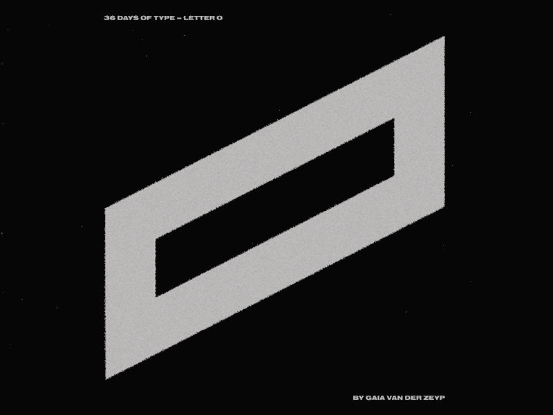 O yeah! 36 days of type animation challenge letter letter o o type typography