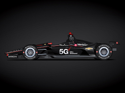 2019 Verizon 5G Chevrolet INDYCAR branding car graphics car livery car wrap illustration indycar livery motorsports paint scheme racing vector