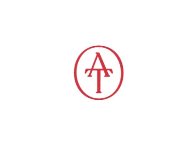 Old World A & T icon logos monograms
