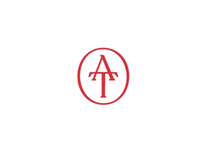 Old World A & T icon logos monograms