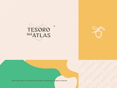 Tesoro del Atlas argan branding cosmetic identity letters logo logotype organic simple tesoro