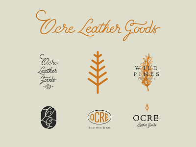 Ocre Final branding design lettering logo wild