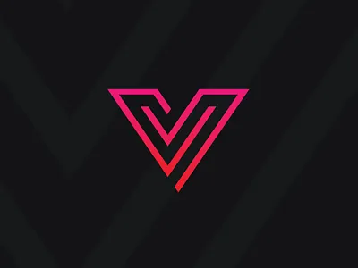 V Letter mark esports graphicdesign icon lettermark logo symbol type