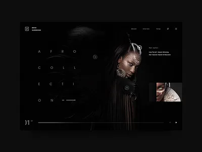 The British Hairdressing Awards Concept adobe award black daily dark design fashion homepage minimal site ui ux web webdesign