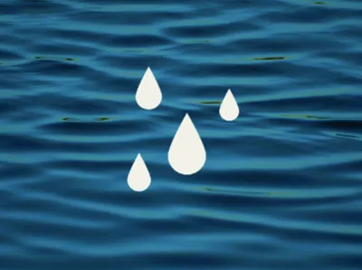 Water droplets drops water