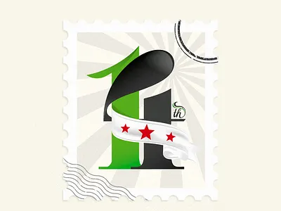 14th Anniversary of the syrian revolution design graphic design icon illustration logo logo design logos syria ui vector