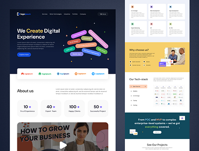 Corporate Business - Website Design branding branding website creative design design illustration minimal design product design technology website ui ui design ui inspiration ux design web web ui website design
