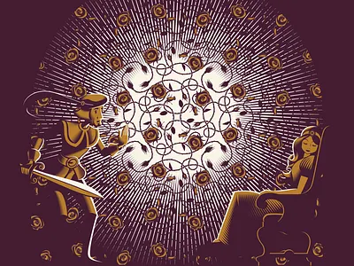 Little Briar Rose illustration pattern roses vector