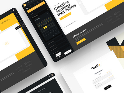 Draft - Turn Figma files into HTML dashboard dashboard app dashboard template dashboard ui design draft landing page login page loging software ui vector