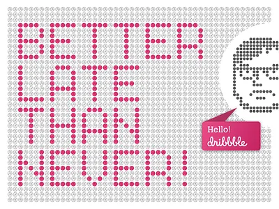 First post; Better late than never design pixel art typography