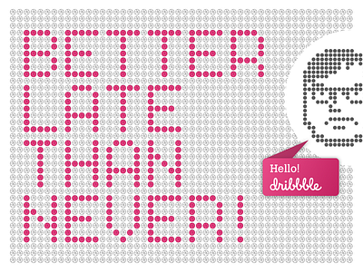 First post; Better late than never design pixel art typography