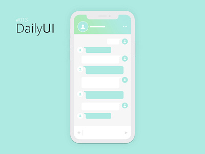 #013 Daily UI Challenge - Direct Messaging 013 app design chat chatting daily 100 challenge daily ui daily ui 013 daily ui challenge design direct messaging mobile app design paris ui ui design