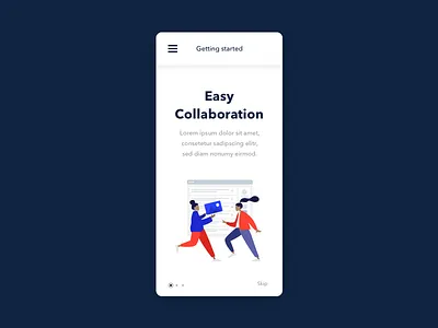 Onboarding Screen dailyuichallenge humaaans ui