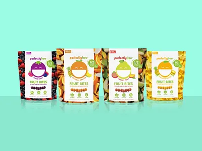 Kids Snack Packaging branding design system fruit healthy food illustration kids food kids illustration packaging