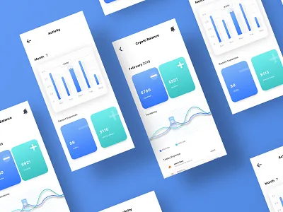 Keep accounts app. accounts app app bright clean flat fresh gradients mobile sketch ui ux vector vibe