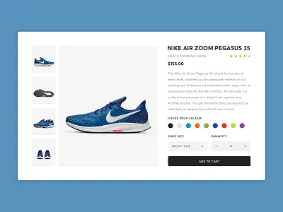 eCommerce Shop - Daily UI Challenge #012 athletic card challenge concept daily ecommerce fashion interface minimal nike product purchase shoe shop simple sports ui user ux web