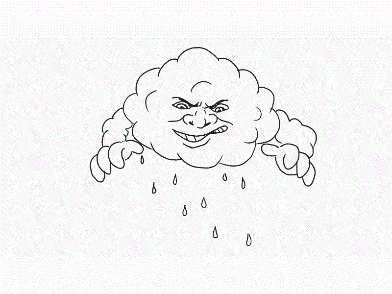 Storm Cloud Throwing Lighting Bolt Drawing 2D Animation 1080p 2d animation angry animated animation cloud hd high definition hurricane lightning lightning bolt monsoon motion graphics rain rain cloud raining sequence storm storm cloud weather