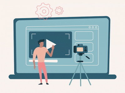 James Brown Reincarnated Into A Video Guru 2d animation 2d character abstract abstract design after effect animated gif animation animation design app branding character design flat gif icon illustration illustrator minimal vector web