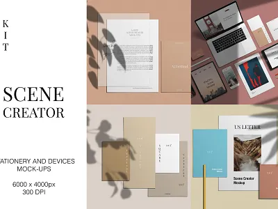 Scene Creator - Mock-ups Kit brand mockup branding mockup devices mockup free mockup ipad mockup iphone mockup macbook mockup mockup mockup design mockup kit mockup psd mockup template multi device paper paper mockup scene scene creator sketch stationery mockup template