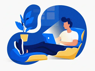 Night_practice2 apple night office ui yellow 向量 插图 蓝色 设计 颜色