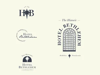 Logo System - Hotel Bethlehem bethlehem branding hotel branding illustration illustrator logo logo system