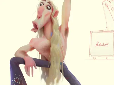 rock advertising animation baydakov aleksey cartoon character design concept illustration people