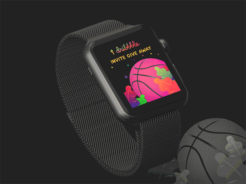 Dribbble Invite animation best shot black theme colorful design design dribbble invitation dribbble invites dribbble watch gif give away graphic interface design invite invite giveaway invites kd designs minimal sign in signup watch