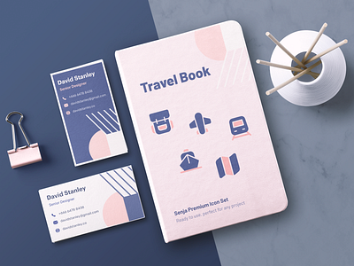 Senja icon pack branding design discover icon icon pack icon set iconography iconset id card illustration illustration kit line logo map travel ui