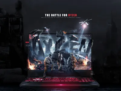 Battle of Ryzen amd asus notebook ryzen scenes war