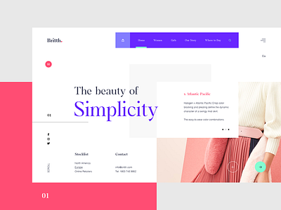 Britth Fashion Store - Landing Page UI app branding concept creative fashion graphicdesign illustration interaction interface landing store trendy design typography ui ux web webdesign webdesigner webpage website