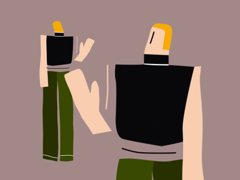 Talk to the 🤚 2d animation character hand illustration motion design vector