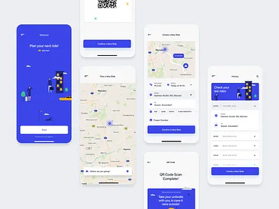 zeb.applied - Taxi App app illustration mobile taxi ui ux