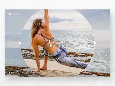Sweaty Betty Landing Page Concept adventure beach blue bright clean colour concept design fashion fitness graphicdesign gym landing page minimal sea travel ui ux web concept yoga