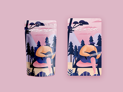 Product packaging design illustration
