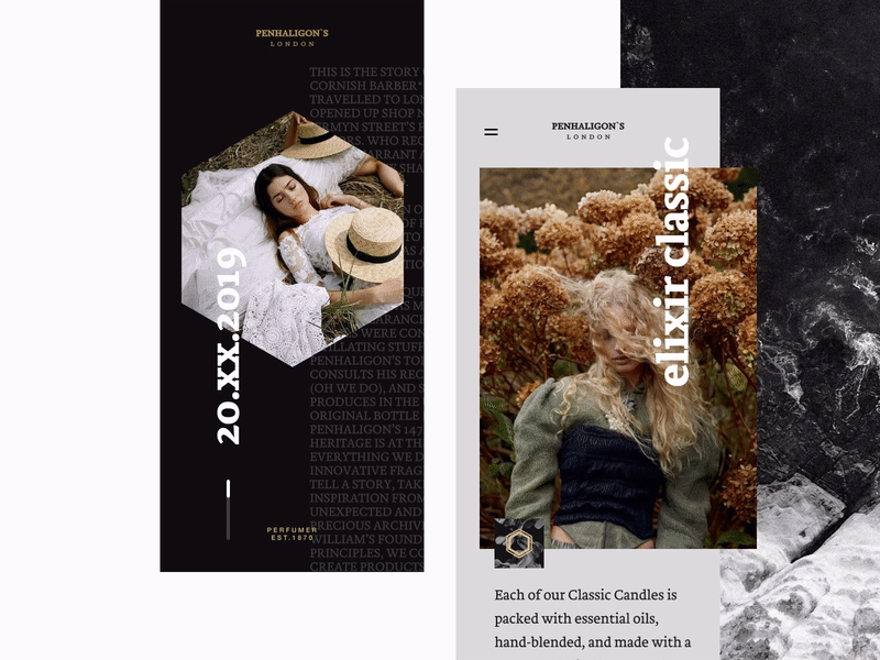 PNLG 1870 animation app branding clean app fashion graphics interface luxury ossmium style ui user interface ux