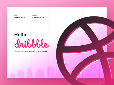 Hello Dribbble! debut first shot hello dribbble